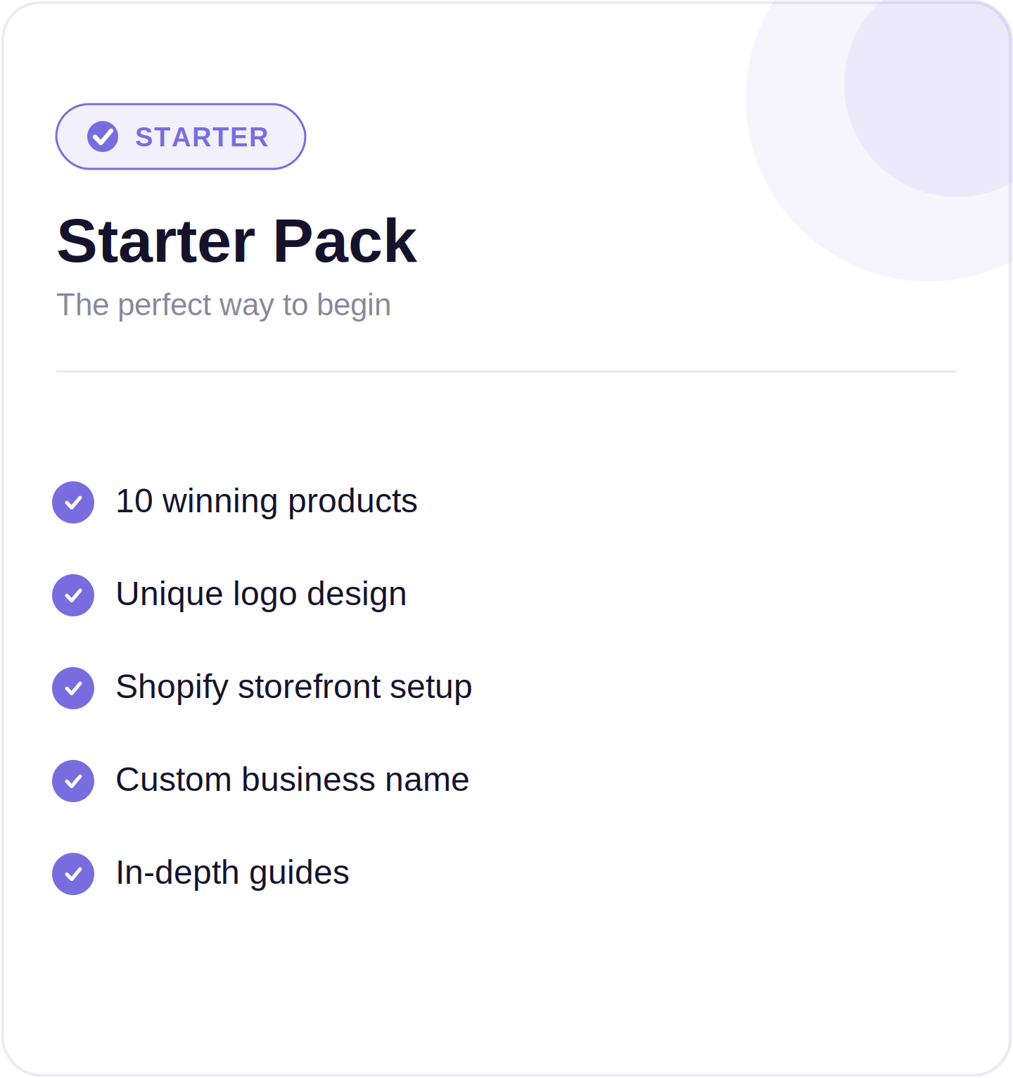 Starter Pack